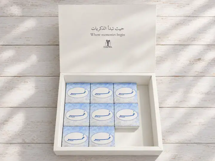 ⁦توزيعة مواليد أولاد بوكس درج أزرق فاتح⁩ - الصورة ⁦4⁩