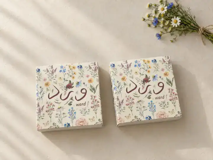 ⁦توزيعة مواليد بنات بوكس درج ورود ملونة⁩ - الصورة ⁦3⁩